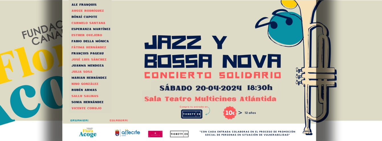 Concierto Solidario de Jazz y Bossa Nova en la Sala Teatro de los Multicines Atlántida