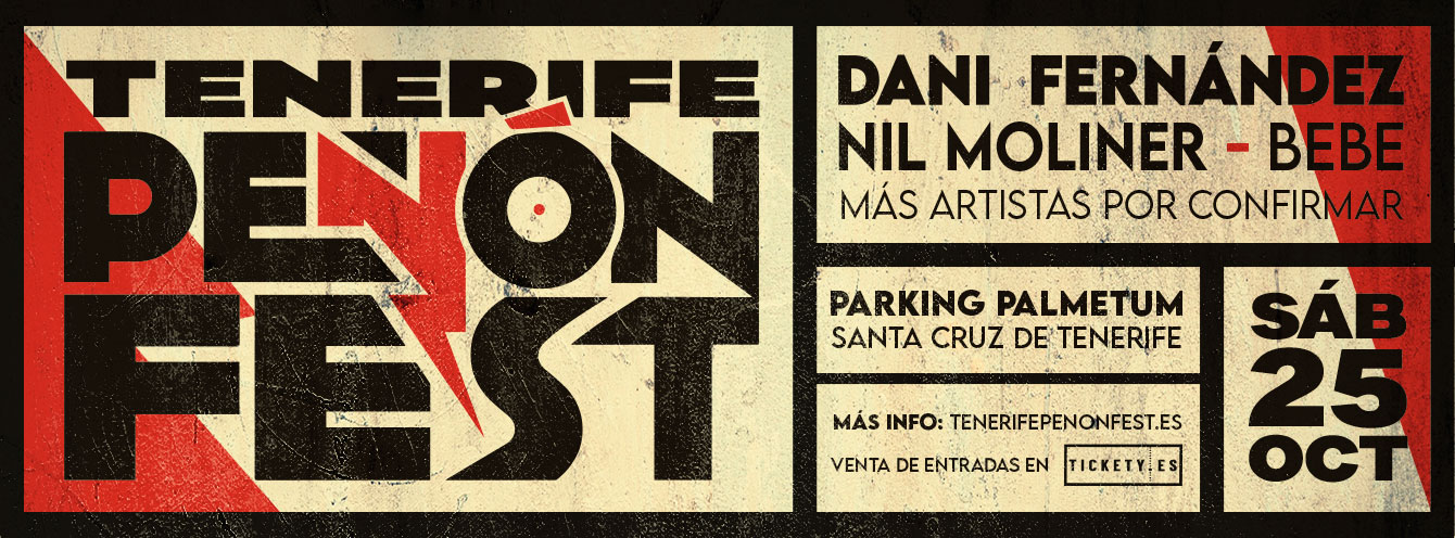 Dani Fernández, Nil Moliner y Bebe, primeros artistas confirmados del Tenerife Peñón Fest